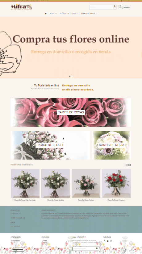 tienda online floristeria